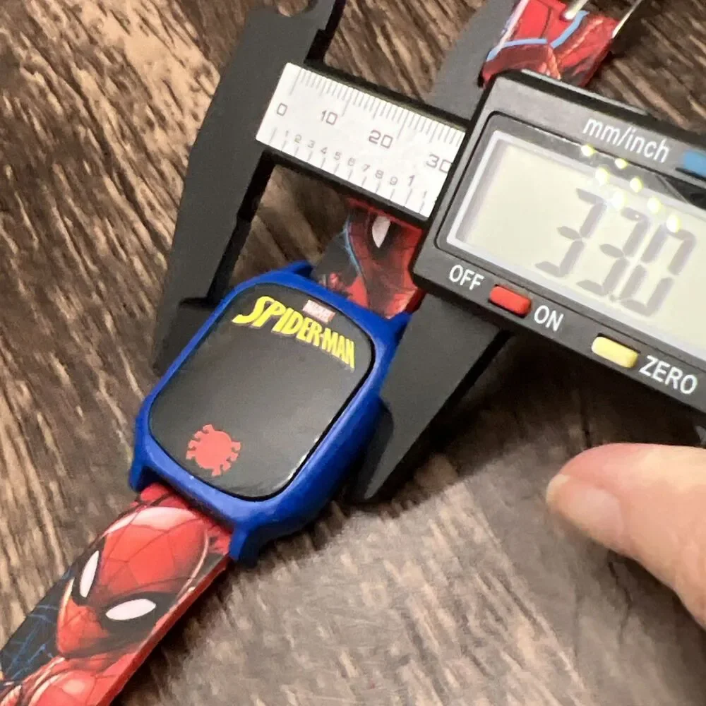 Marvel Spiderman Kids And All Ages LED Touch Watch Spider Band Works 7”
